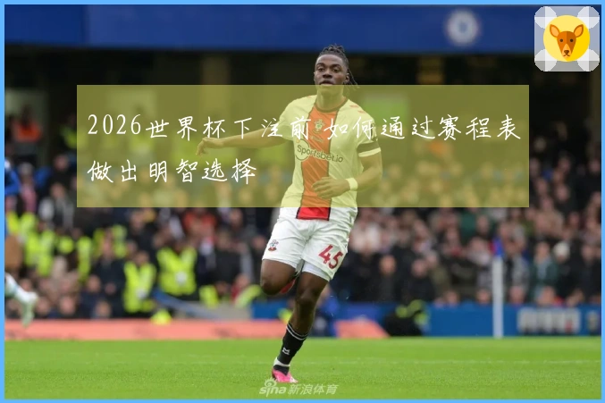 2026世界杯下注前 如何通过赛程表做出明智选择