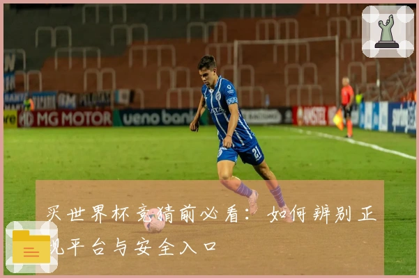买世界杯竞猜前必看:如何辨别正规平台与安全入口