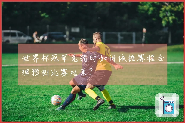 世界杯冠军竞猜时如何依据赛程合理预测比赛结果？